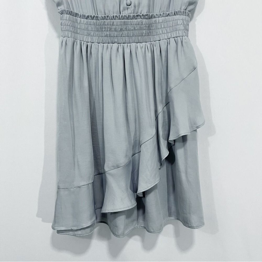 Anthropologie Dolan Adelaide Mini Dress Blue Grey S - Picture 4 of 9